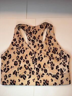 Fabletics Leopard Print Sports Bra